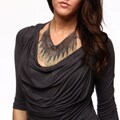 New! ABS by Allen Schwartz 16 Inch Shaggy Mesh Necklace