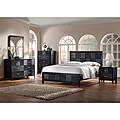 Montserrat Black Wood 5-Piece Modern Bedroom Set