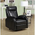 Black Bonded Leather Recliner