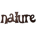 Metal 'Nature' Wall Word Art