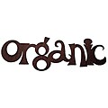Metal 'Organic' Wall Word Art