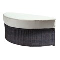 Espresso Outdoor Haven Ottoman
