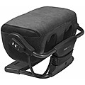 iJoy Black Microsuede Ottoman 2.0 Calf and Foot Massager (Refurbished)