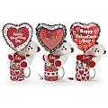 Valentine's Day Teddy Bear Gift Mugs and Candy (Set of 3)