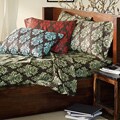 Somerset Printed Twin-size Dark Microfiber Sheet Set
