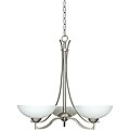 Three-light Satin Nickel Chandelier
