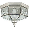 Four-light Satin Nickel Flush Mount