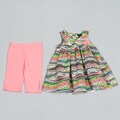 Calvin Klein Toddler Girl's Peach Floral Top and Legging Set