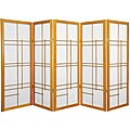 Wood Eudes 5-panel Room Divider (China)