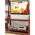 Pecan Finish 2-shelf Ladder TV Stand