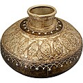 Wrought Iron Embossed Vase (India)