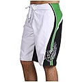 O'Neill Men's 'Grinder' White/ Green Boardshorts