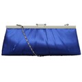 Jessica McClintock Blue Satin Clutch