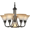 Aztec Lighting Transitional 6-light Antique Brass Chandelier