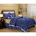 Ruskins Blue Flower 7-piece Comforter Set