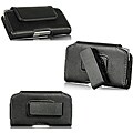 Premium Apple iPhone 4/ 4S Horizontal Leather Pouch with Swivel Belt Clip