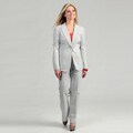 John Meyer Women's Blue/ White Pant Suit