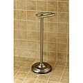 Pedestal Satin Nickel Standing Toilet Paper Holder