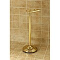 Pedestal Polished Brass Standing Toilet Paper Holder