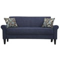 Portfolio Harper Federal Blue Chenille Sofa