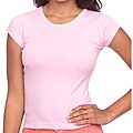 American Apparel Women's Pink Short Sleeve Top