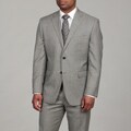 Lauren by Ralph Lauren Men's 2-button Grey Wool Suit