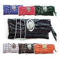 Dasein Faux Leather Alligator Clutch