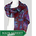 Gyspy River Riches Hand-dyed 'Nightfall' Washable Silk Scarf
