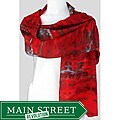 Gyspy River Riches Hand-dyed 'Cabernet' Washable Silk Scarf