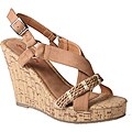 Refresh by Beston Women's 'ORLY-01' Cross Bands Wedge Sandals