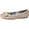Refresh by Beston Women's 'ALLEN-02' Beige Fringed Flats