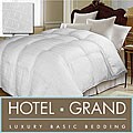 Hotel Grand 'Monte Carlo' Tencel Check White Goose Down Comforter