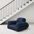 Navy Blue Fresh Futon Hippo