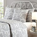Botanical Toile King-size 3-piece Quilt Set