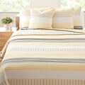 Seaport Double Cream King-size 3-piece Quilt Set