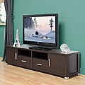 Chisholm Dark Brown Wood Modern TV Cabinet