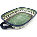Polish Stoneware 14-inch Lasagna Pan with Handles