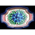 Polish Pottery/ Stoneware Curvilinear Serving Dish (Poland)