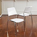 Philadelphia White Modern Chairs (Set of 2)