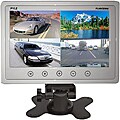 Pyle 9" Quad TFT/LCD Video Monitor W/Headrest Shroud, BNC/RCA Connectors(White)