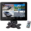 Pyle 9" Quad TFT/LCD Video Monitor W/Headrest Shroud, BNC/RCA Connectors(Black)