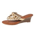 Refresh by Beston Women's 'Taylor-03' Gold Wedge Sandal