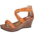 Refresh by Beston Women's 'Summer-02' Orange Wedge Sandal