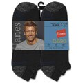 Hanes Classics Men's Comfort Cool No Show Black Socks (Pack of 4)