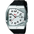 Puma Unisex Track Silver and White Watch