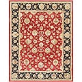 Hand-tufted Red/ Brown Wool Rug (2' x 3')