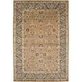 Hand-tufted Sand Brown/ Grey Wool Rug (5' x 8')