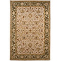 Hand-tufted Ivory/ Green Wool Rug (2' x 3')
