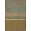 Flat Weave Grey/ Brown Wool Rug (10' x 14')