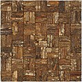 SomerTile 16.5x16.5-in Mahogany Tree Bark Wall Tile (Pack of 6)